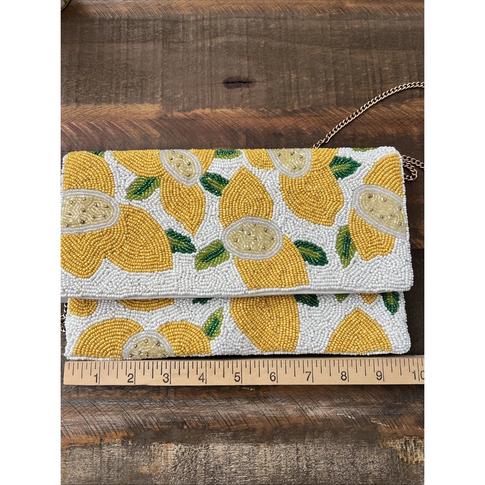 Beaded Lemon Clutch Bag Viral - Picture 9 of 11